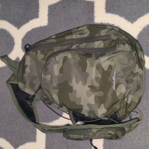 NWOT Eddie Bauer Camo Ripstop Sling Backpack
